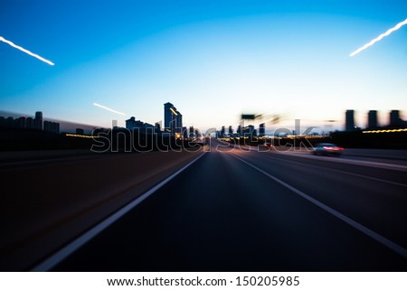 Evening highway