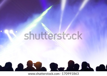 festivals, outdoor stage lighting and people