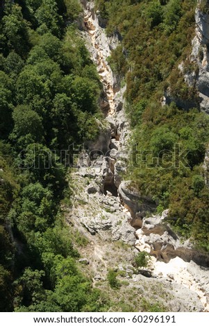 The Verdon Gorge in south-eastern France