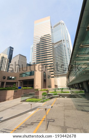 HONG KONG - SEPTEMBER 28, 2012: Exchange Square is a buildings complex located in Central, Hong Kong.Hong Kong Stock Exchange and many multinational financial corporations have here their headquarters