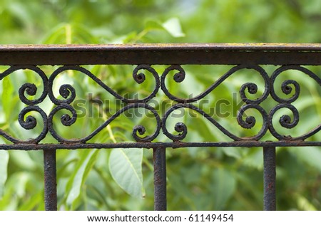 Wrought-iron gate