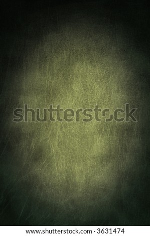 A Wrinkled Canvas Green Background With Central Hot Spot