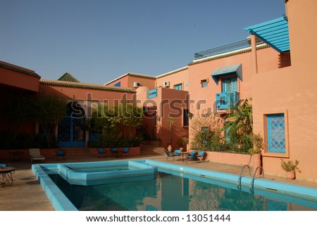 outdoor pool at Hotel palais salam taroudant morocco