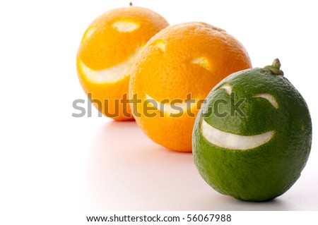 orange smiling