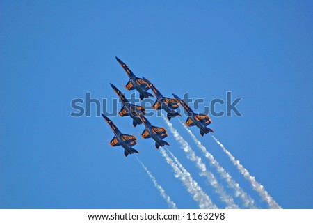 Blue Angels Jets in Formation