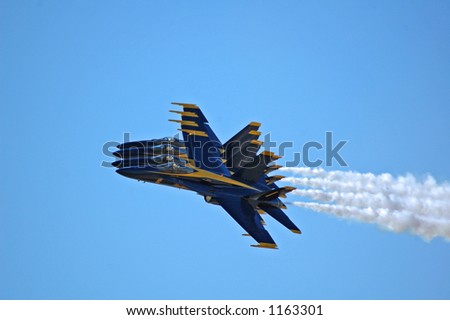 Blue Angels Jets in Close Formation