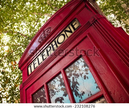 London red payphone telephone booth