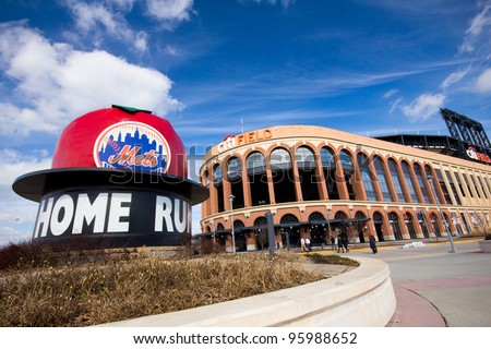 FLUSHING, NY - FEB. 17:  Citi Field baseball stadium in Flushing, NYC as seen on Feb. 17, 2012.  Completed in 2009, Citi Field is the home baseball park of Major League Baseball\'s New York Mets.