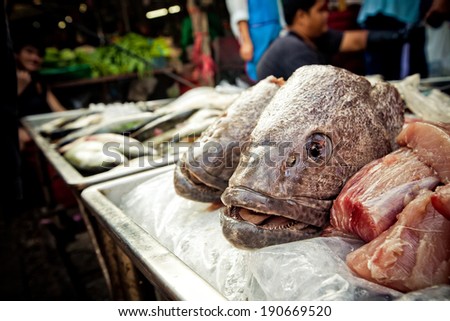 Fish Head at Thai Market