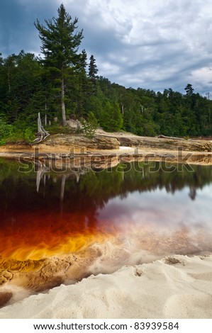 Image of Miners River. Miners River is a river in the Upper Peninsula of Michigan. It is the largest river in the Pictured Rocks National Lakeshore.