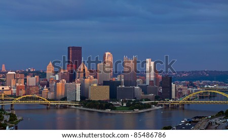 Pittsburgh skyline panorama