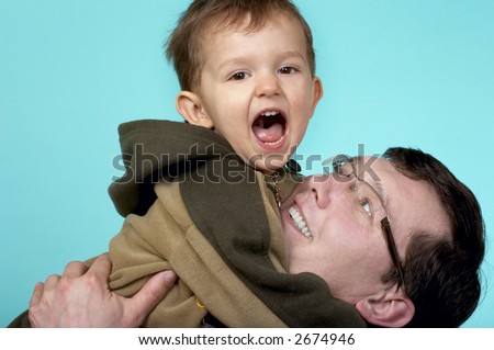 Played both laughing daddy and the son