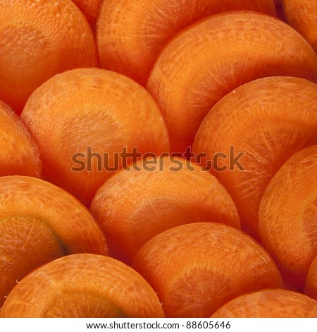 Carrot slices background