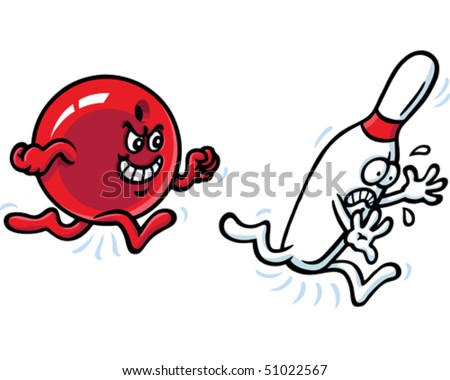 Funny Bowling Pictures on Tenpin Bowling Stock Vector 51022567   Shutterstock