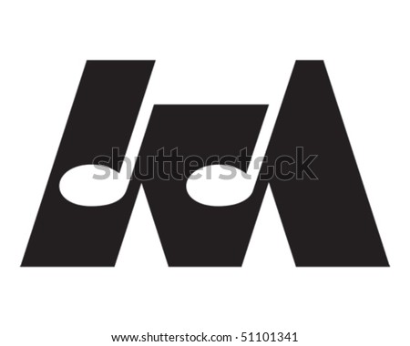 letter m logo. stock vector : Letter M -