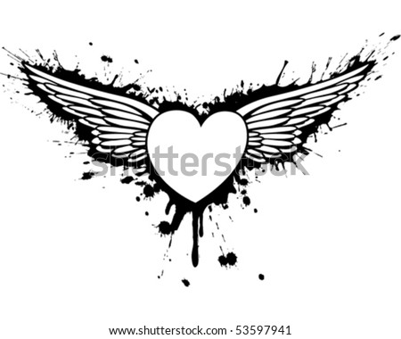 Love Grafiti on Love Wings Graffiti Stock Vector 53597941   Shutterstock