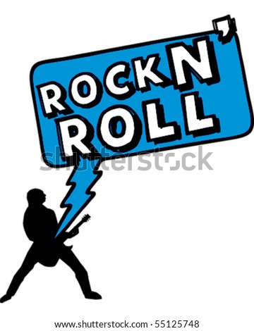 stock vector Rock n' Roll