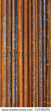 Rusty water pipes background