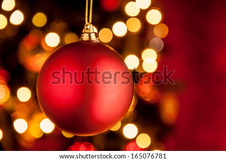 Christmas ornament red ball