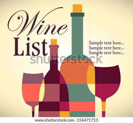 Wine list design Wine list design