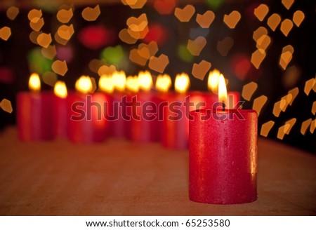 Candles And Hearts