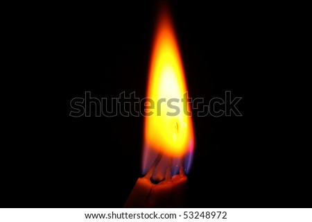 three candle flame