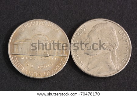 five cent coin