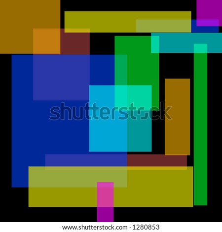 colored overlapping squares