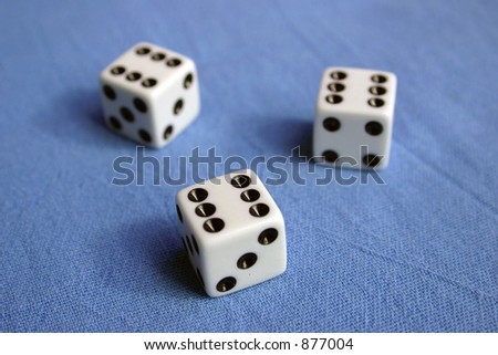 Three dices, three times six.