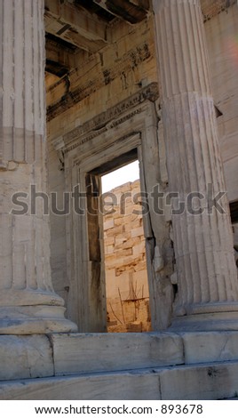 Ancient greek architecture - entrance detail.