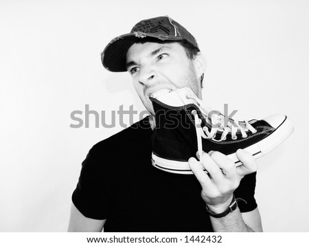 the eating shoe We've all heard about people who've been forced to eat their shoes, or at least about the concept of eating shoes but has anyone actually done it. the eating shoe We've all heard about people who've been forced to eat their shoes, or at least about the concept of eating shoes but has anyone actually done it.