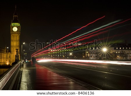london england at night. London, England shot at