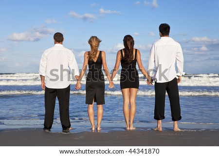 couples holding hands pictures. two couples, holding hands