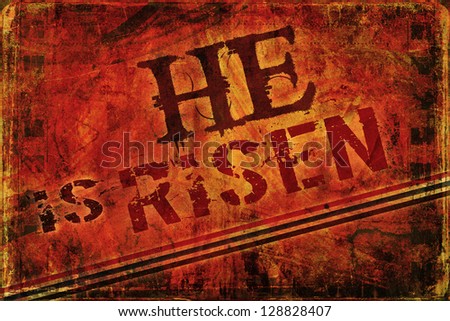 He Is Risen Religious Background