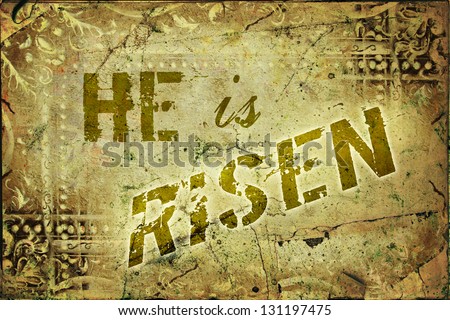 He Is Risen Religious Background
