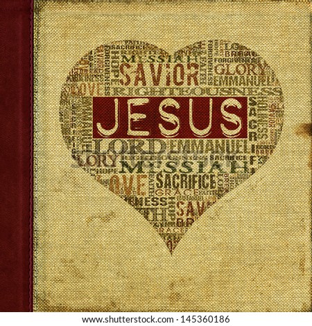 I love Jesus Religious Words on canvas