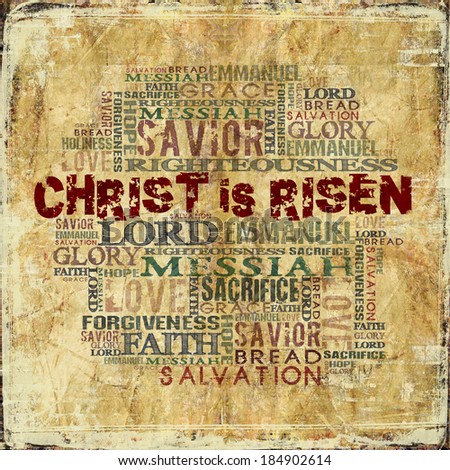 Christ is Risen Easter Religious Background
