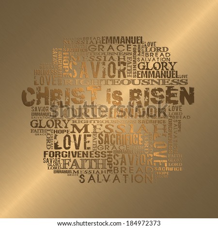 Christ is Risen Gold style background