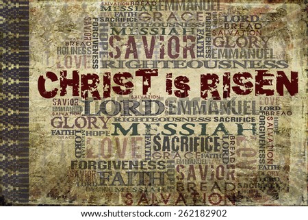 Christ is Risen Easter Religious Background