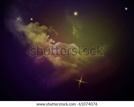 Star imagination from a space dust