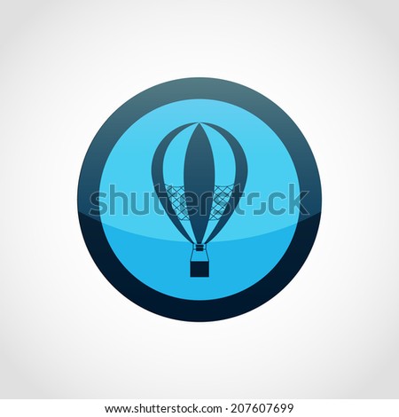 Hot Air Balloon Icon Isolated on White Background
