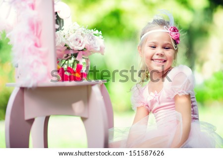 Little ballerina outdoor