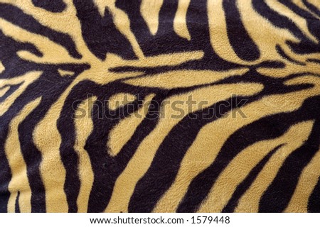 Tiger skin pattern on fabric