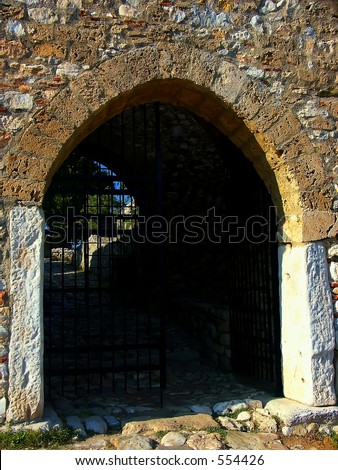Historical castle entrance