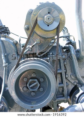 old bus engine