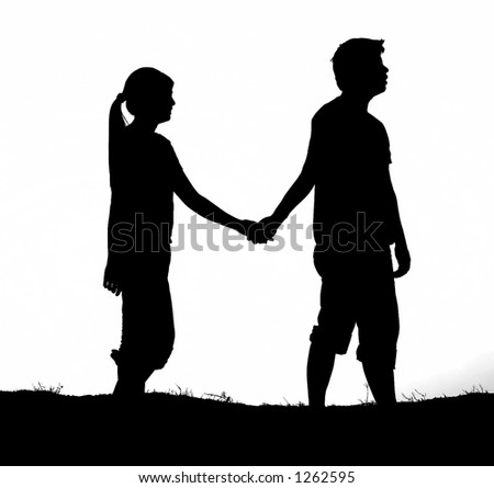 holding hands (Black and