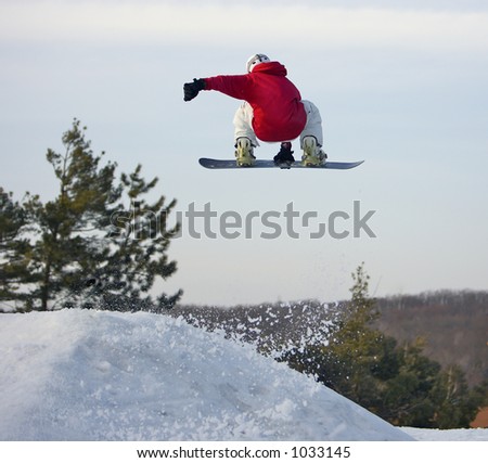 Big Air Snowboarder