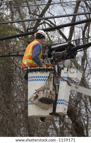 cherry picker truck. in Cherry Picker Bucket