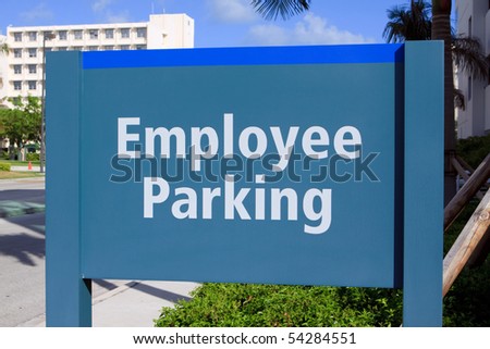Employee Parking Signs