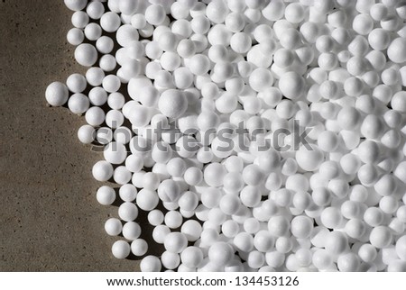 white balls synthetic background